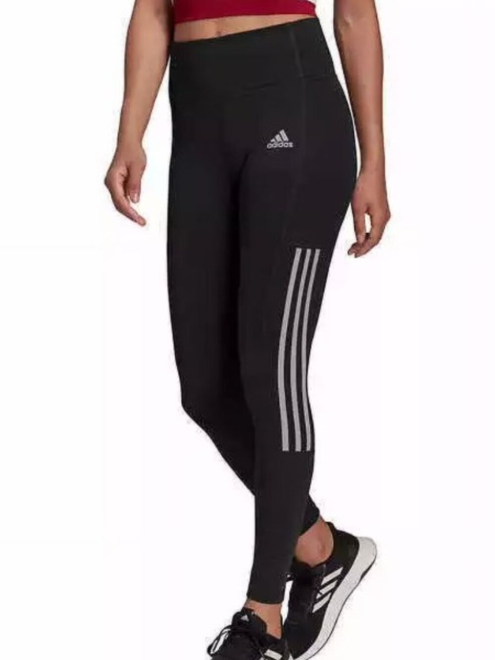 Adidas  High Waist 7/8 3-Stripe Active Tight with Pocket Leggings